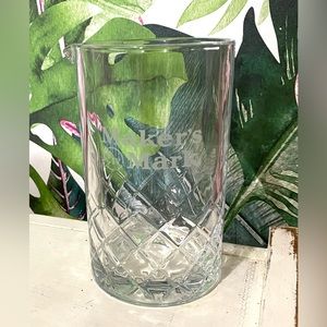 MAKER'S MARK LEAD CRYSTAL MIXING PITCHER Classic Diamond Cut 5.25"x3"w